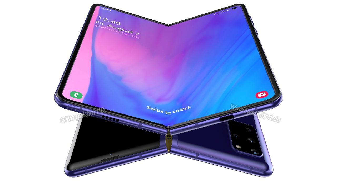 galaxy fold 2 render